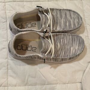 hey dude Wally Sox Slip-On Sneakers in Light Gray. Never worn, new without tag.